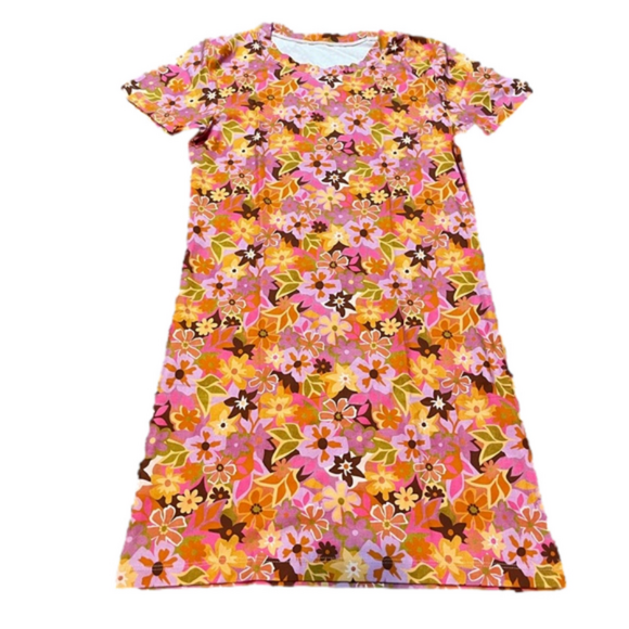 NWT Stone Fox Swim Bambi Baby Tee Swim Dress in Retro Pop Size Medium
